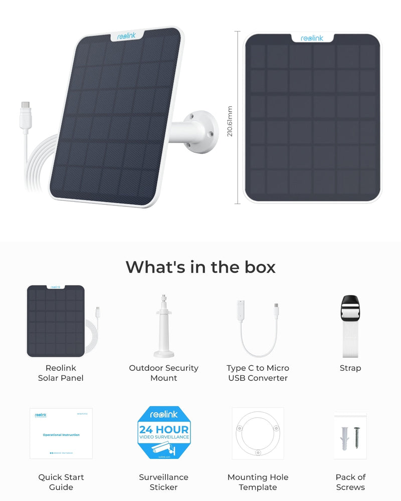 REOLINK Solar Panel 2 (White): Your Sustainable Power Solution2
