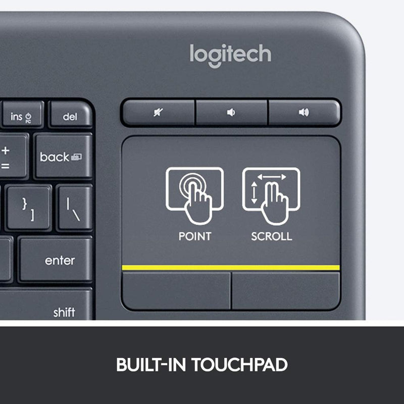 LOGITECH K400 Plus Wireless Touch Keyboard5