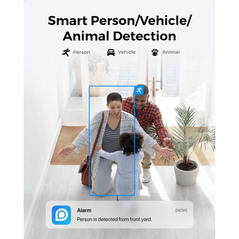 REOLINK Argus 3E : Time Lapse 3MP Wireless Solar/Battery Powered Security Camera with Smart Detection3