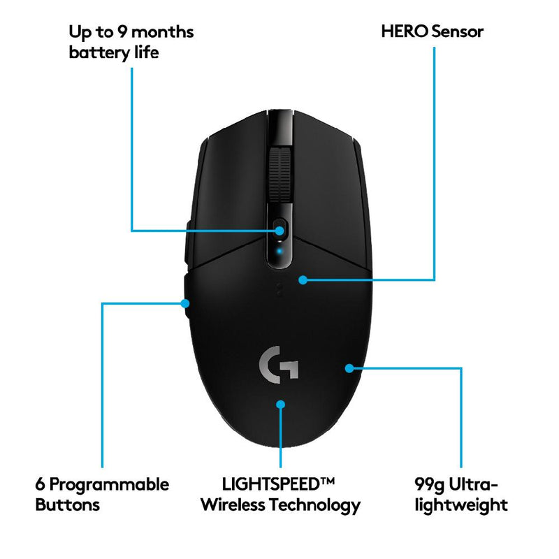 LOGITECH G304 LIGHTSPEED Wireless Gaming Mouse2