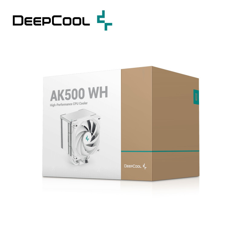 DEEPCOOL AK500 WHITE SINGLE TOWER CPU COOLER (R-AK500-WHNNMT-G)3