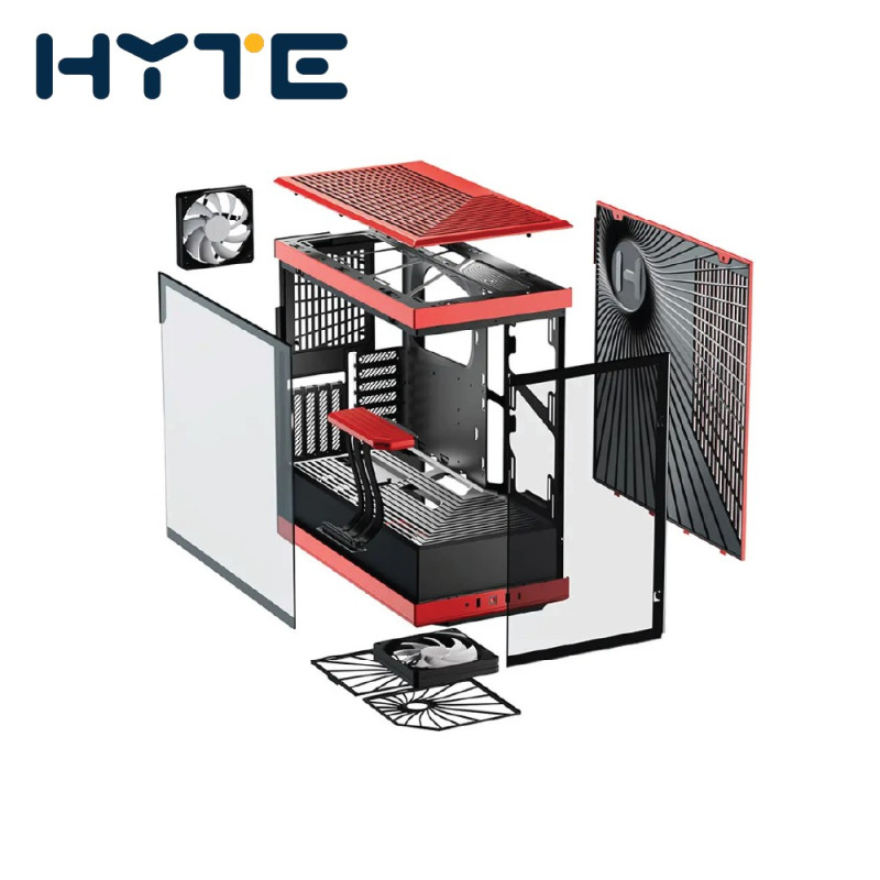 HYTE Y40 ATX CASE - RED (CS-HYTE-Y40-BR)3