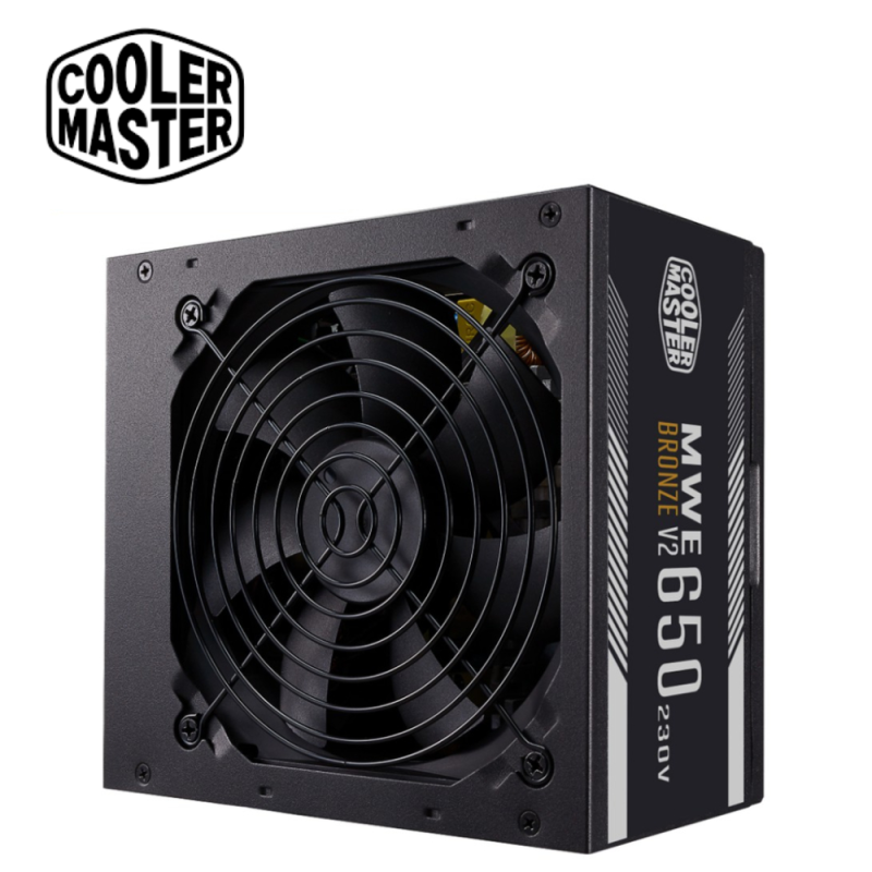 Cooler Master MWE 650 Bronze V2 PSU Power Supply ( 650W, MPE-6501-ACABW-B )3