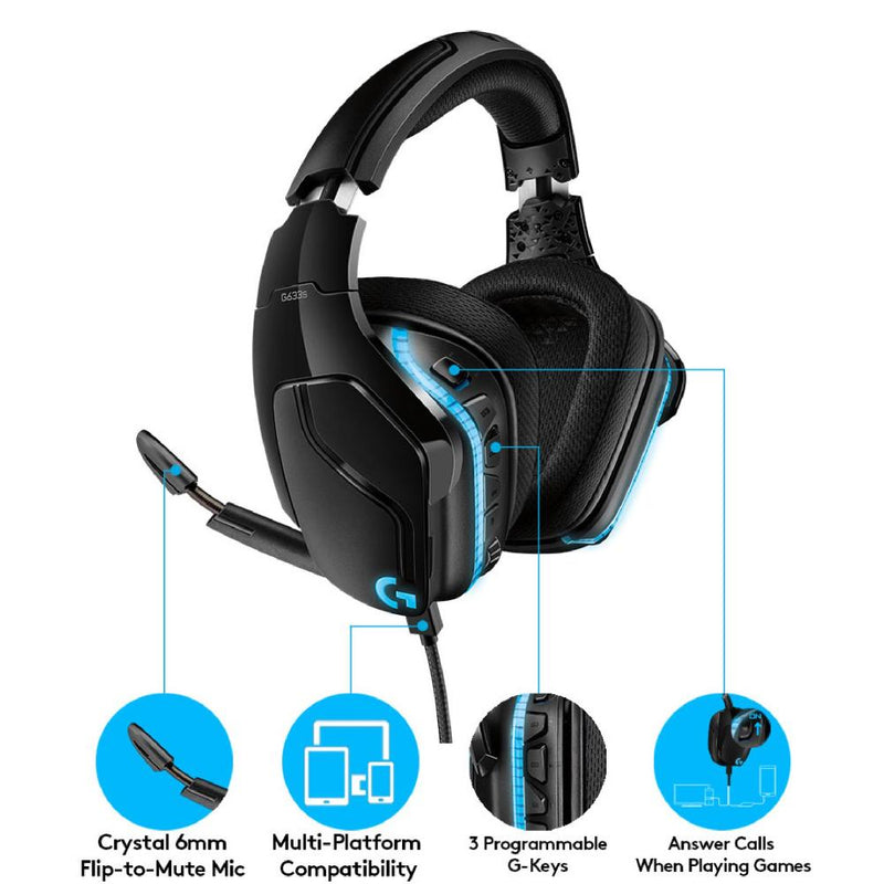 LOGITECH G633S 7.1 LIGHTSYNC Gaming Headset4