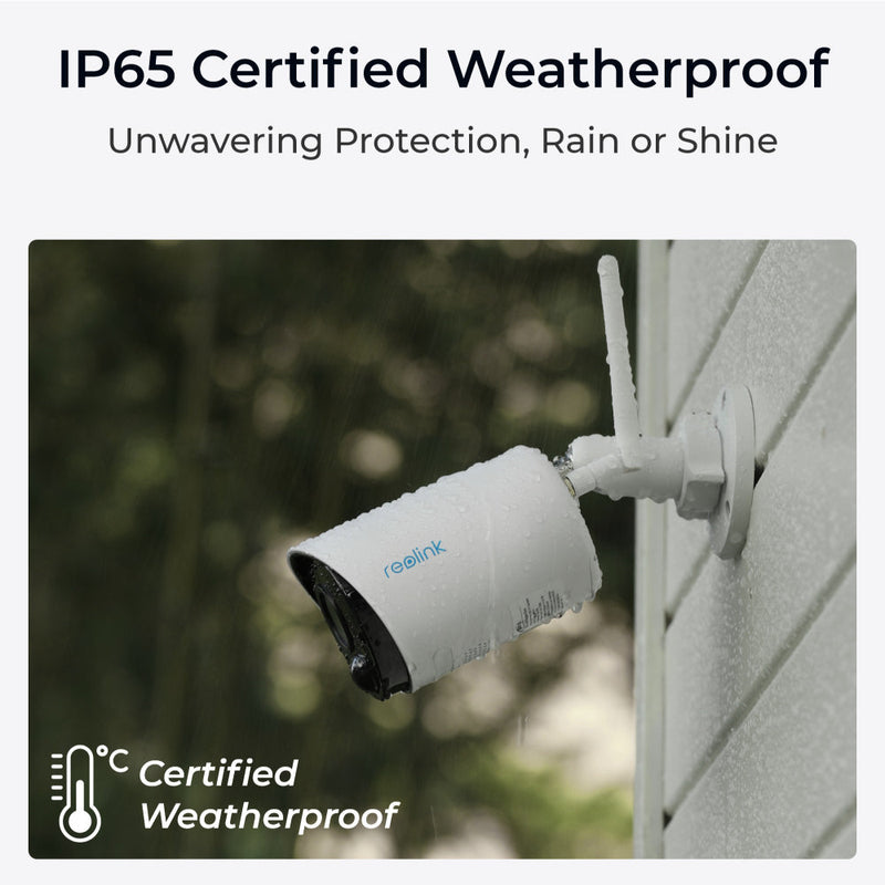 REOLINK Argus Eco: WiFi Outdoor Battery/Solar-Powered Security Camera - White3