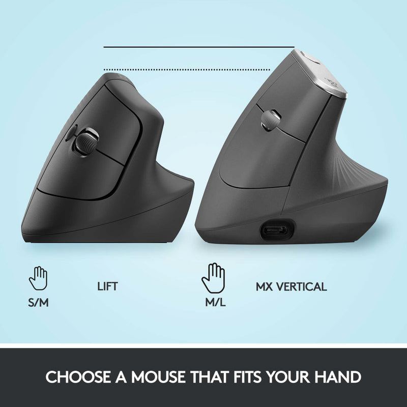 LOGITECH Lift Vertical Ergonomic Mouse6