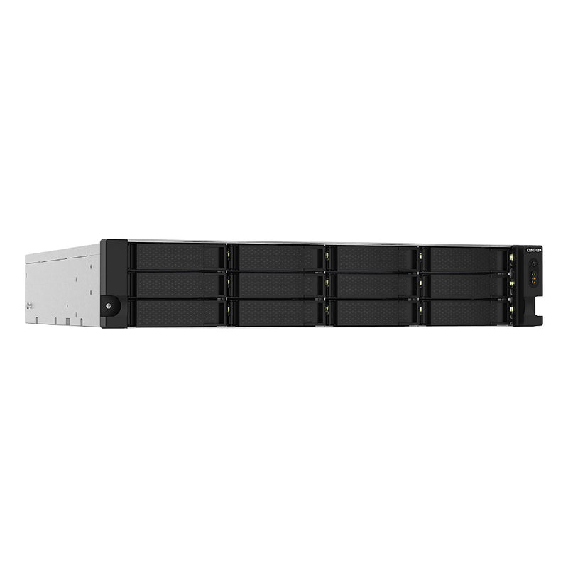 QNAP TS-1232PXU-RP-4G 12 Bay Quad-core 1.7GHz rackmount NAS with dual 10GbE SFP+ and redundant power supply4