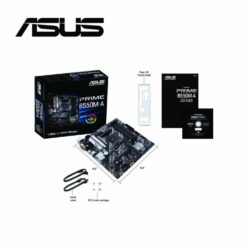 ASUS AM4 PRIME B550M-A MOTHERBOARD (AMD)3