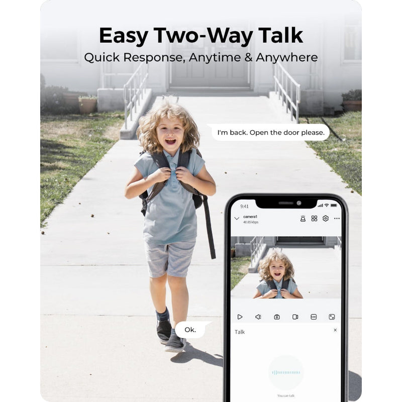 REOLINK Argus 3E : Time Lapse 3MP Wireless Solar/Battery Powered Security Camera with Smart Detection4