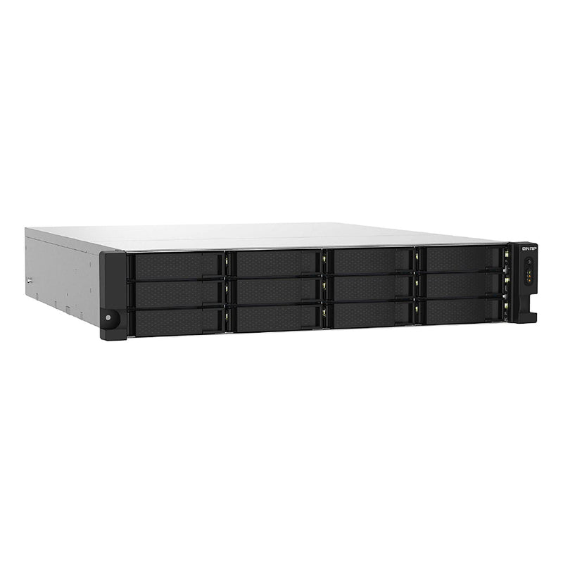 QNAP TS-1232PXU-RP-4G 12 Bay Quad-core 1.7GHz rackmount NAS with dual 10GbE SFP+ and redundant power supply2