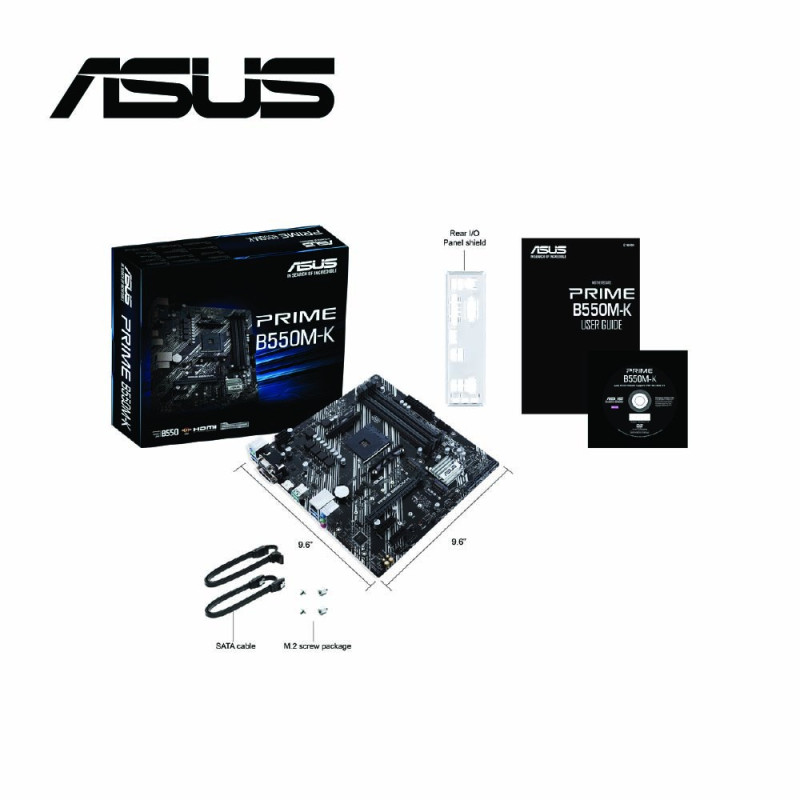 ASUS PRIME B550M-K MOTHERBOARD (AMD)3