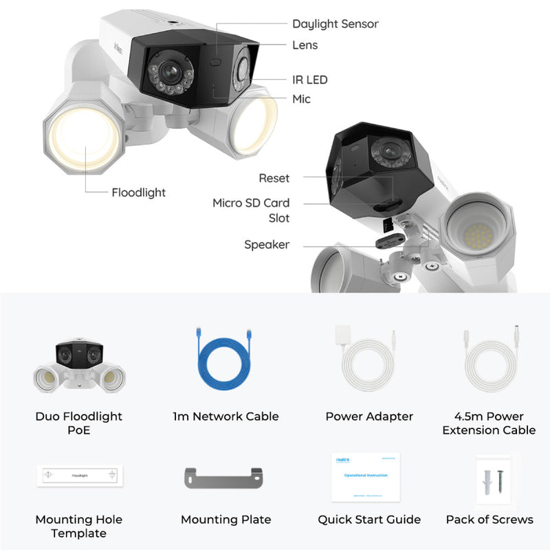 REOLINK Duo Floodlight PoE: 4K Dual-Lens Panoramic Security Camera with Floodlight10