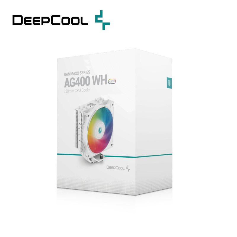 DEEPCOOL AG400 WHITE ARGB SINGLE TOWER CPU COOLER (R-AG400-WHANMC-G-2)3