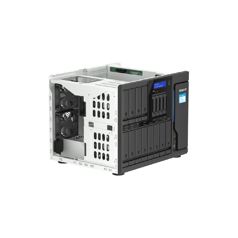 QNAP TS-1655-8G 16 Bay Hybrid Tower NAS, powered by Intel® Atom® processor4