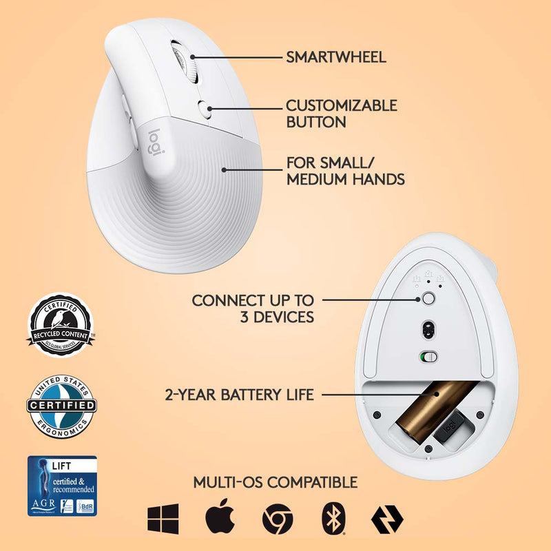 LOGITECH Lift Vertical Ergonomic Mouse9