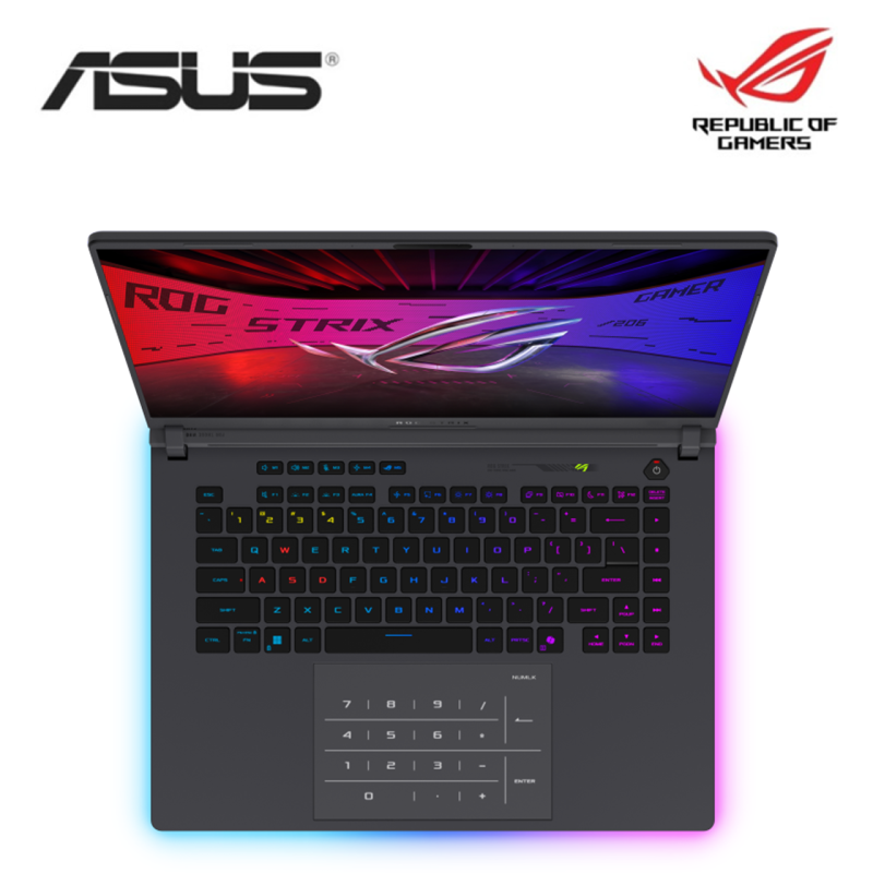Asus ROG Strix G16 G615L-RS5118W 16'' 2.5K 240Hz Gaming Laptop ( NVIDIA® GeForce RTX™ 5070Ti, CU9-275HX, 32GB, 1TB SSD, W11 )2