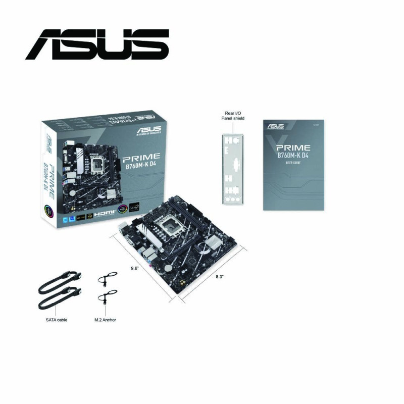 ASUS PRIME B760M-K D4 MOTHERBOARD (INTEL)3