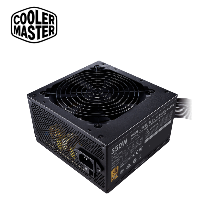 Cooler Master MWE 550 Bronze V2 PSU Power Supply ( 550W, MPE-5501-ACABW )2