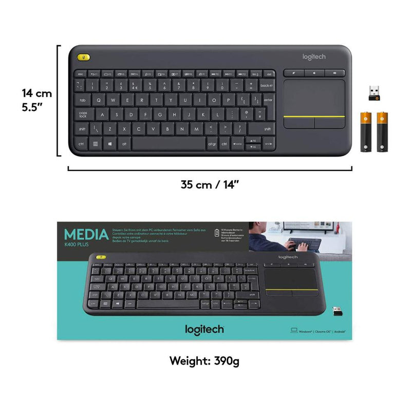 LOGITECH K400 Plus Wireless Touch Keyboard7