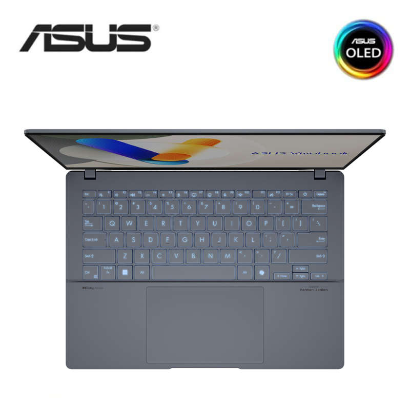 Asus VivoBook S 14 OLED S5406M-AQD228WSM 14'' WUXGA Laptop Mist Blue ( CU7-155H, 16GB, 512GB SSD, Intel, W11, HS+M365 )2