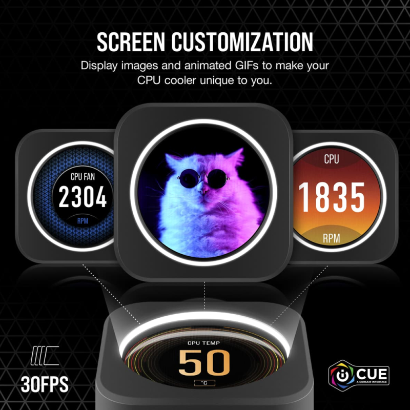 Corsair iCUE ELITE CPU Cooler LCD Display Upgrade Kit (CW-9060056-WW)3