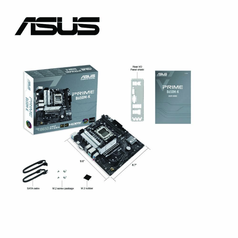 ASUS PRIME B650M-K MOTHERBOARD (AMD)3