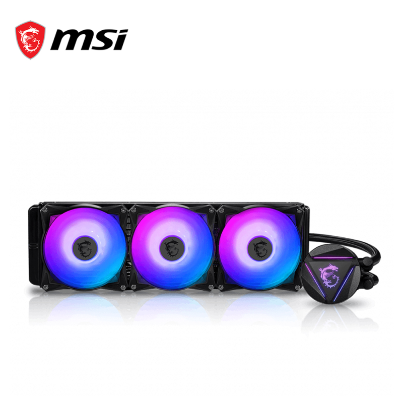 Msi MAG Coreliquid 360R ARGB Rotatable Blockhead Radiator Pump Design2