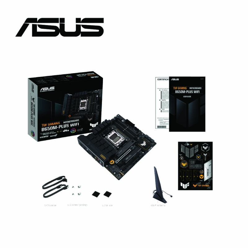 ASUS TUF GAMING B650M-PLUS WIFI MOTHERBOARD (AMD)3